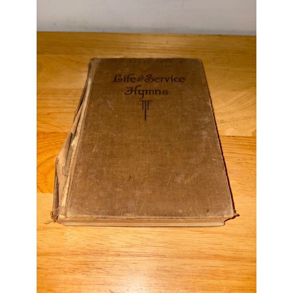 Life & Service Hymns Antique Hardcover Church Hymnal Book 1925